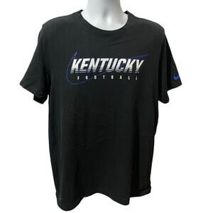 KENTUCKY WILDCATS Football Nike Shirt — Black Dri-Fit Men's Large